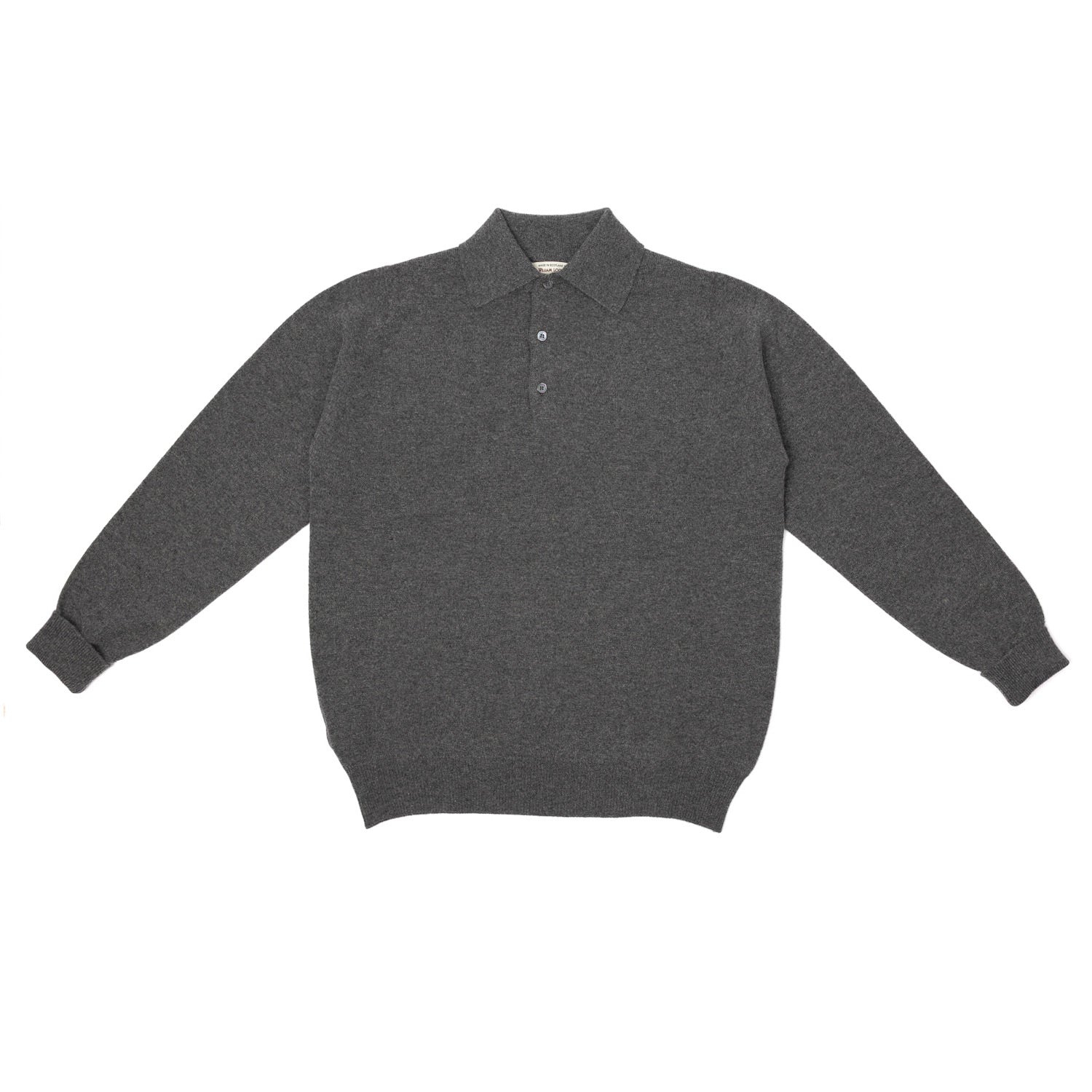 MJ Exclusive: Polo Sweater "Rob Howard" made from pure Geelong Lambswool - 2 Ply